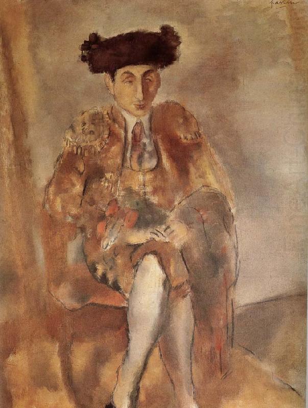 Portrait of  FeleXidehabao wearing matador-s dress, Jules Pascin